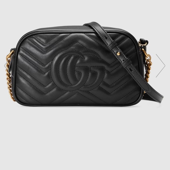 Gucci Marmont Black Small Shoulder Bag - Picture 3 of 16